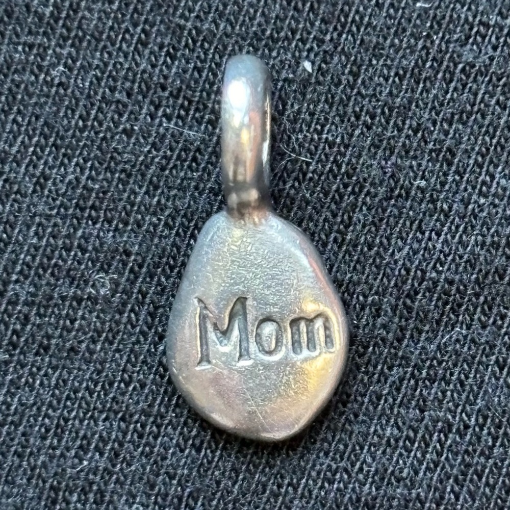925 Sterling Silver Mom Small Charm Pendant Mother's Day Gift For Mom